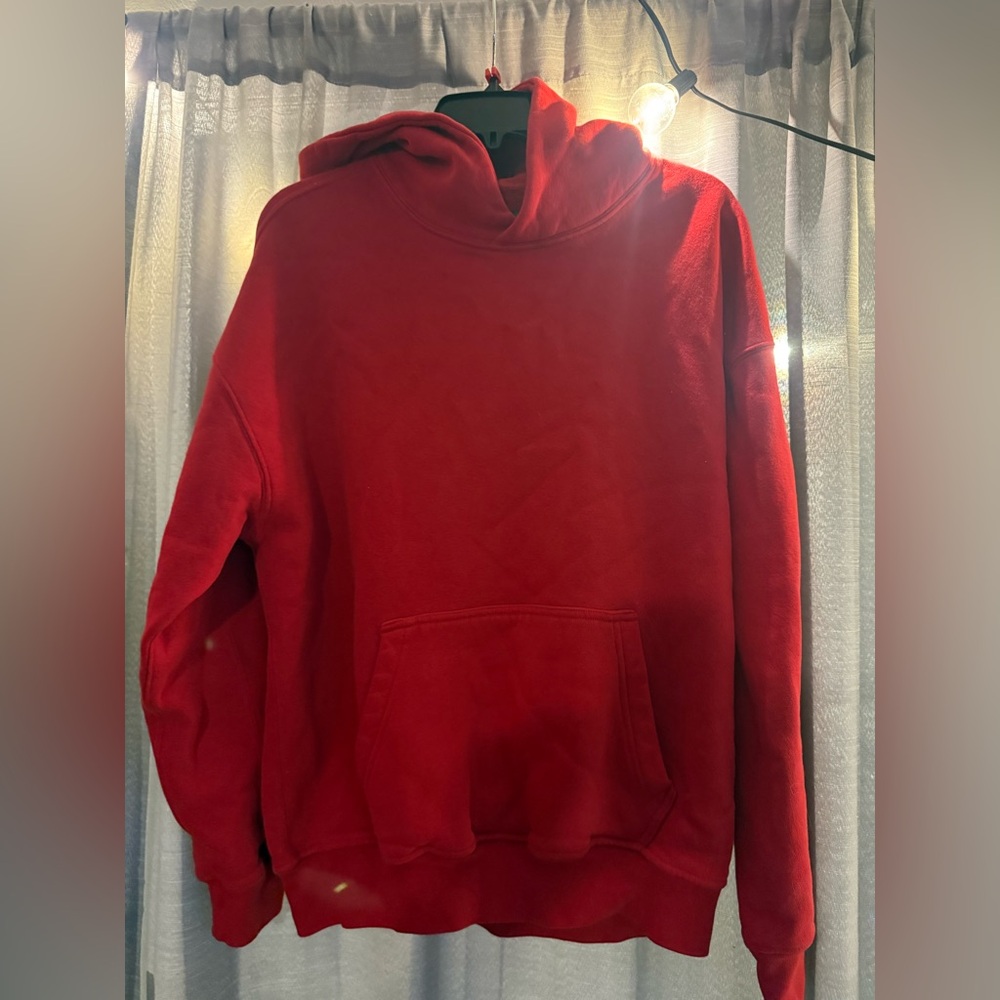 Abercrombie & Fitch Red Pullover Hoodie